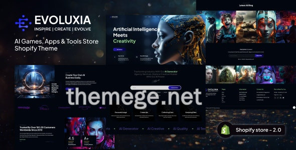 Evoluxia初创公司智能AI项目网Shopify主题 Evoluxia初创公司智能AI项目网Shopify主题