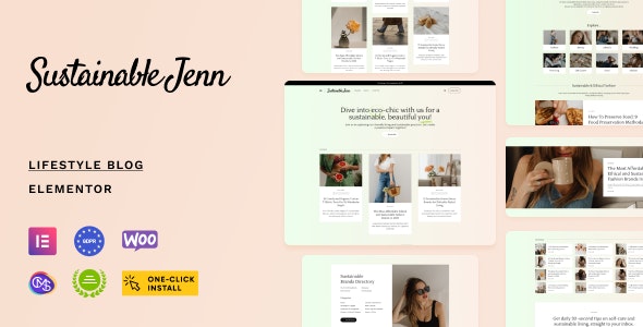 Sustainable Jenn环保生活博客网站WordPress主题V1.0.1 Sustainable Jenn环保生活博客网站WordPress主题V1.0.1