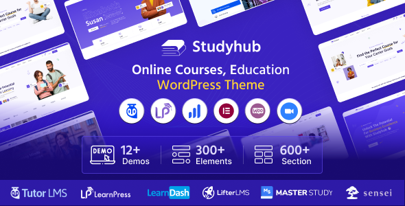 Studyhub(v1.1.8)教育机构和在线课程网WordPress主题 Studyhub(v1.1.8)教育机构和在线课程网WordPress主题