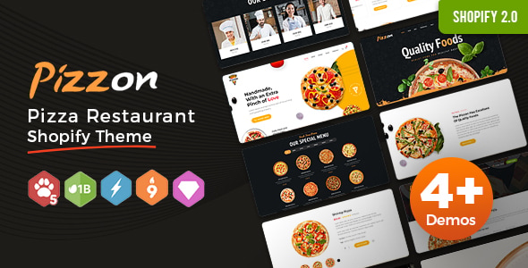 Pizzon(v1.0.1)披萨店和快餐连锁店模板Shopify主题 Pizzon(v1.0.1)披萨店和快餐连锁店模板Shopify主题