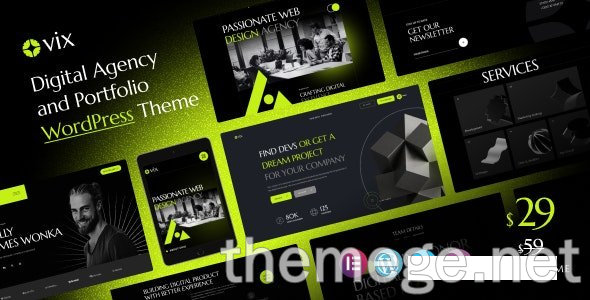 Ovix(v1.0.0)数字代理创意作品集WordPress主题 Ovix(v1.0.0)数字代理创意作品集WordPress主题