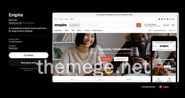 Empire破解版(v11.1.1) 仿亚马逊跨境电商Shopify主题 Empire破解版(v11.1.1) 仿亚马逊跨境电商Shopify主题
