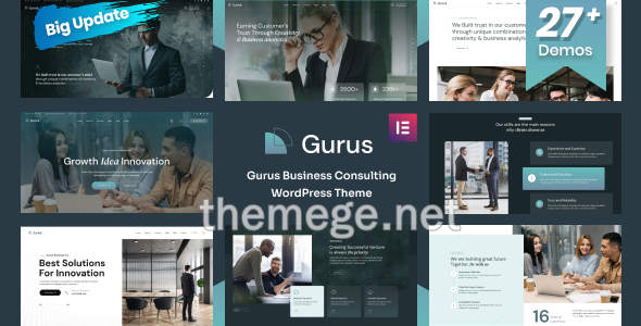 Gurus(v1.0.7)商业咨询服务机构网站WordPress主题 - 图片1 Gurus(v1.0.7)商业咨询服务机构网站WordPress主题 - 图片1