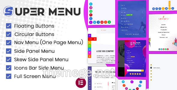 Super Menu(v2.2.9)多样式花哨菜单生成器WordPress插件 - 图片1 Super Menu(v2.2.9)多样式花哨菜单生成器WordPress插件 - 图片1