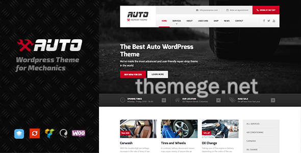 MechaAuto(v2.0)汽车经销商和维修店WordPress主题 MechaAuto(v2.0)汽车经销商和维修店WordPress主题