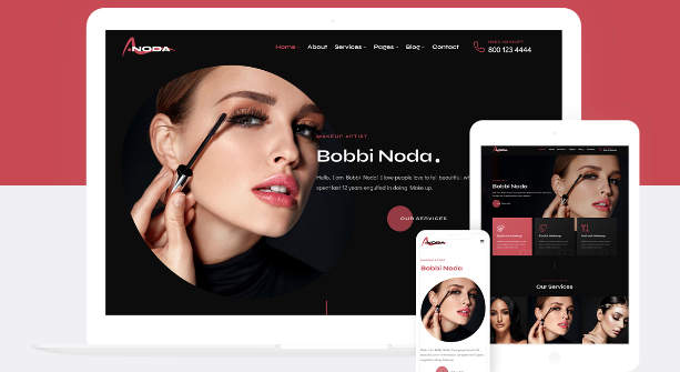 Noda(v1.0)美容化妆师和网红模特公司WordPress主题 Noda(v1.0)美容化妆师和网红模特公司WordPress主题