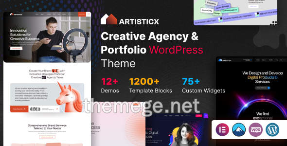 Artisticx(v1.0.12)品牌推广和营销机构WordPress主题 Artisticx(v1.0.12)品牌推广和营销机构WordPress主题