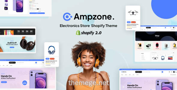 Ampzone电子产品数码设备跨境电商Shopify主题 - 图片1 Ampzone电子产品数码设备跨境电商Shopify主题 - 图片1