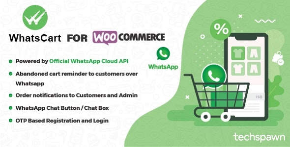 WhatsCart破解版_WhatsApp恢复购物车和订单通知插件 - 图片1 WhatsCart破解版_WhatsApp恢复购物车和订单通知插件 - 图片1