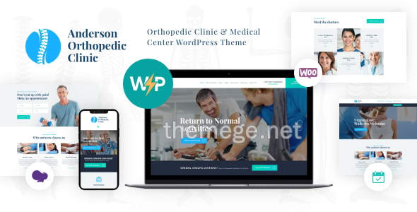 Anderson WordPress主题_骨科诊所医疗网站模板 Anderson WordPress主题_骨科诊所医疗网站模板