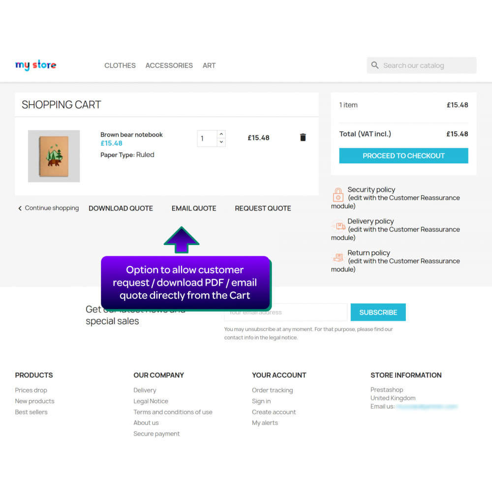 PrestaQuote(v2.1.7)前后台询价报价系统Prestashop插件 - 图片3