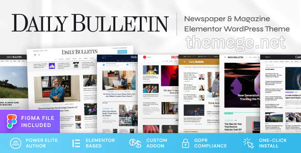Daily Bulletin(v1.1.1) 期刊报社杂志网站WordPress主题 Daily Bulletin(v1.1.1) 期刊报社杂志网站WordPress主题