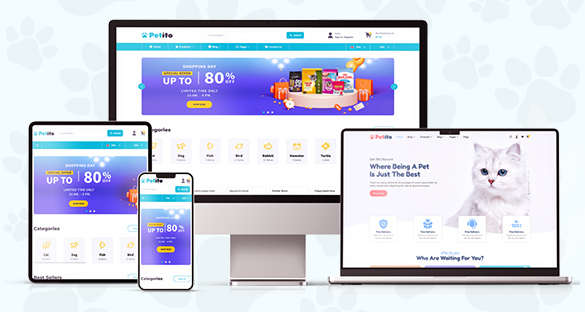 Petito WordPress主题_宠物用品跨境电商平台模板 Petito WordPress主题_宠物用品跨境电商平台模板