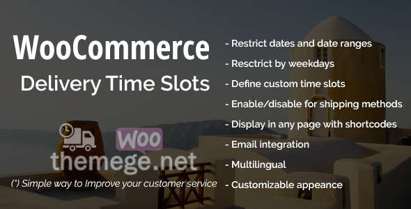 WooCommerce Delivery Time Slots(2.1.1)用户选择送货时间段 WooCommerce Delivery Time Slots(2.1.1)用户选择送货时间段