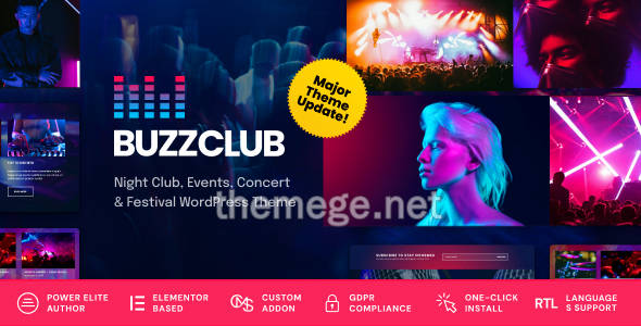 Buzz Club(v1.0.4)酒吧KTV音乐活动网WordPress主题 Buzz Club(v1.0.4)酒吧KTV音乐活动网WordPress主题