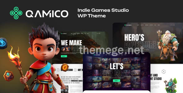 Qamico(v1.10.1)游戏开发商&游戏活动网WordPress主题 Qamico(v1.10.1)游戏开发商&游戏活动网WordPress主题