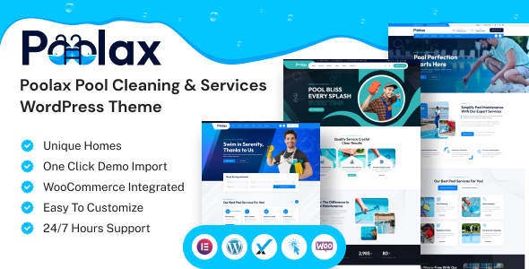 POOLAX(v1.0)泳池清洁服务公司WordPress主题 POOLAX(v1.0)泳池清洁服务公司WordPress主题