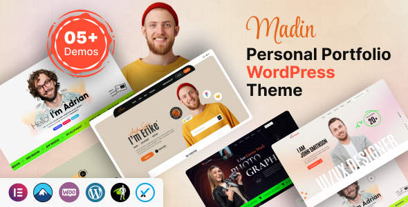 Madin(v1.0)专为个人作品集打造的WordPress主题 Madin(v1.0)专为个人作品集打造的WordPress主题