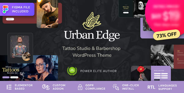 Urban Edge(v1.0.1)美发店&纹身工作室WordPress主题 Urban Edge(v1.0.1)美发店&纹身工作室WordPress主题