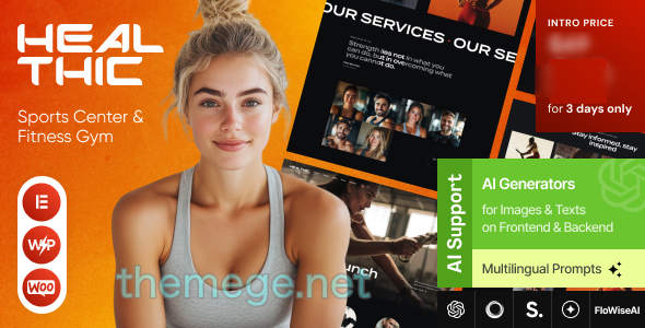 Healthic(v1.0)健身房&瑜伽培训班WordPress主题 Healthic(v1.0)健身房&瑜伽培训班WordPress主题