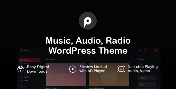 PulseMusic(v4.4)音乐音频销售网WordPress主题 PulseMusic(v4.4)音乐音频销售网WordPress主题