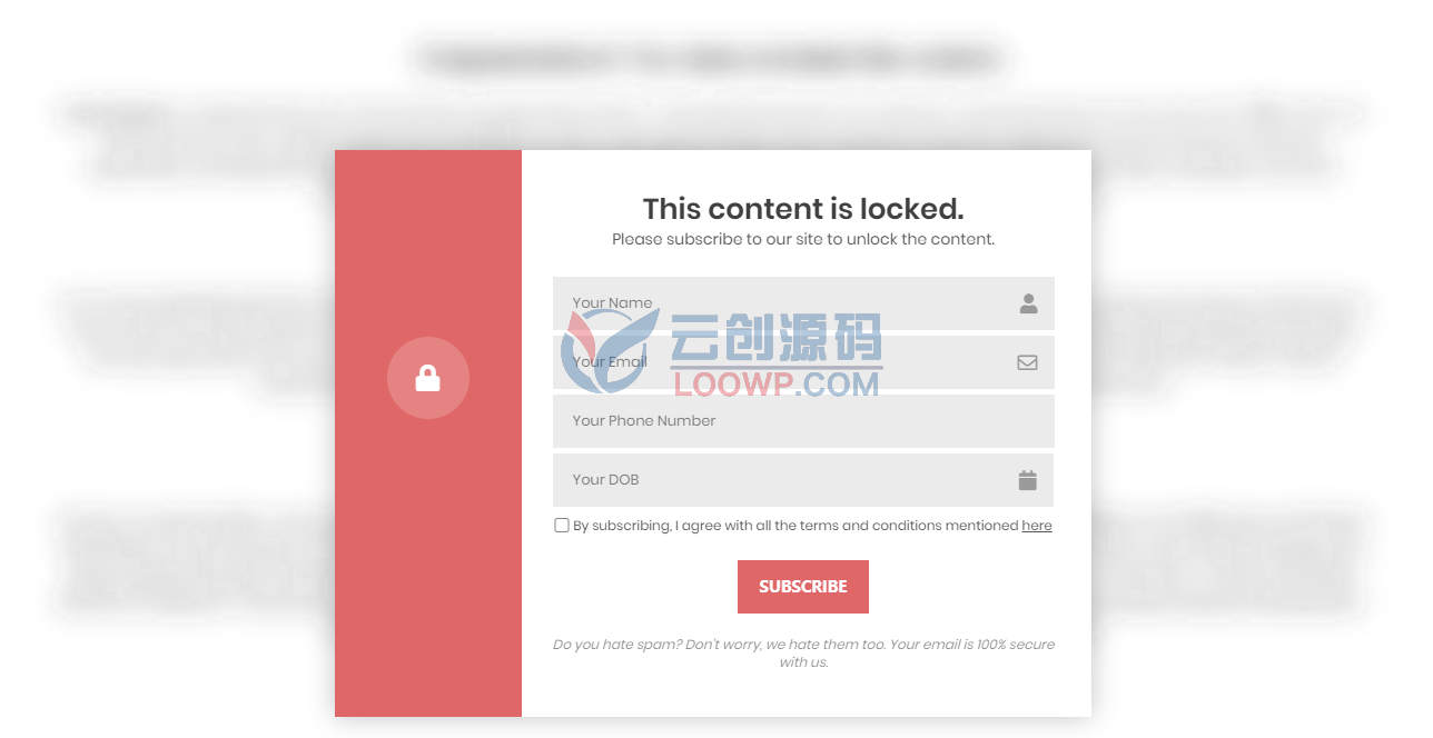 Subscribe to Unlock(v2.0.8)订阅后解锁高级内容WordPress插件 - 图片2 Subscribe to Unlock(v2.0.8)订阅后解锁高级内容WordPress插件 - 图片2