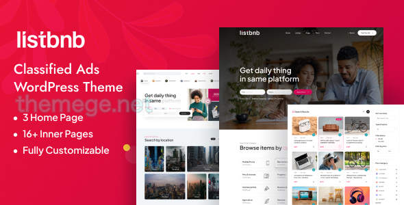 Listbnb WordPress主题_分类交易市场&二手买卖网 Listbnb WordPress主题_分类交易市场&二手买卖网