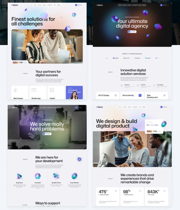 Diteck(v1.2.1)数字代理机构&创意设计公司WordPress主题 - 图片2 Diteck(v1.2.1)数字代理机构&创意设计公司WordPress主题 - 图片2
