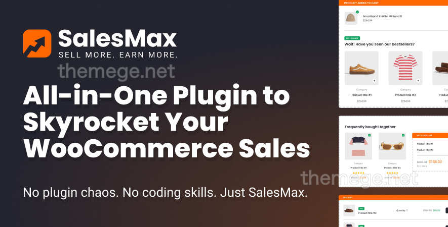 SalesMax破解版(v1.0)一站式销量转化率提升WooCommerce插件 SalesMax破解版(v1.0)一站式销量转化率提升WooCommerce插件