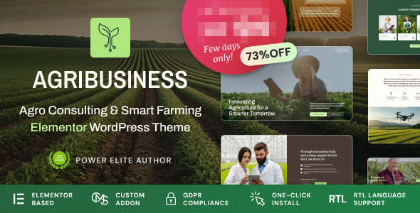 Agribusiness(v1.2)生态农业&智慧农场企业网站WordPress主题 Agribusiness(v1.2)生态农业&智慧农场企业网站WordPress主题