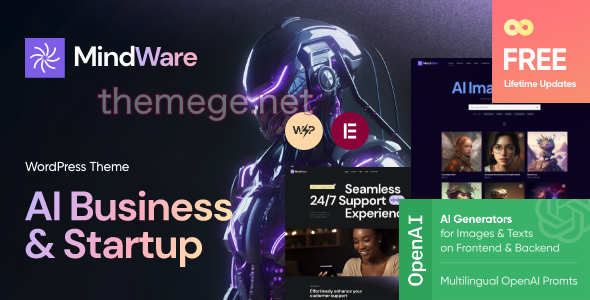 MindWare(v1.3)机器学习AI初创企业网WordPress主题 MindWare(v1.3)机器学习AI初创企业网WordPress主题