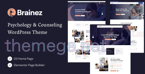 Brainez(v1.0.1)心理咨询网站模板WordPress主题 Brainez(v1.0.1)心理咨询网站模板WordPress主题