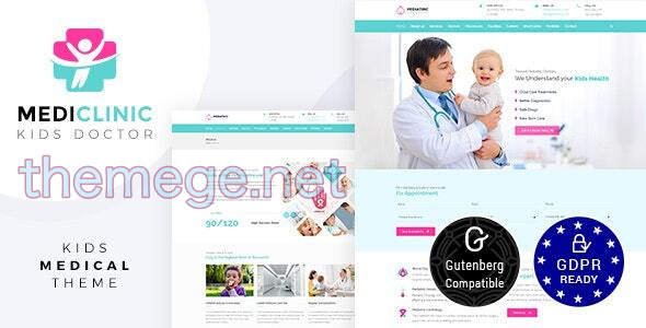 Pediatric(v3.2)幼儿保健机构&儿童医院WordPress主题 Pediatric(v3.2)幼儿保健机构&儿童医院WordPress主题