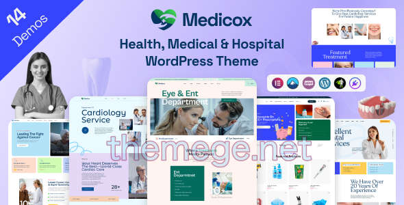 Medicox(v1.0.1)含14演示儿科整形外科医院WordPress主题 Medicox(v1.0.1)含14演示儿科整形外科医院WordPress主题