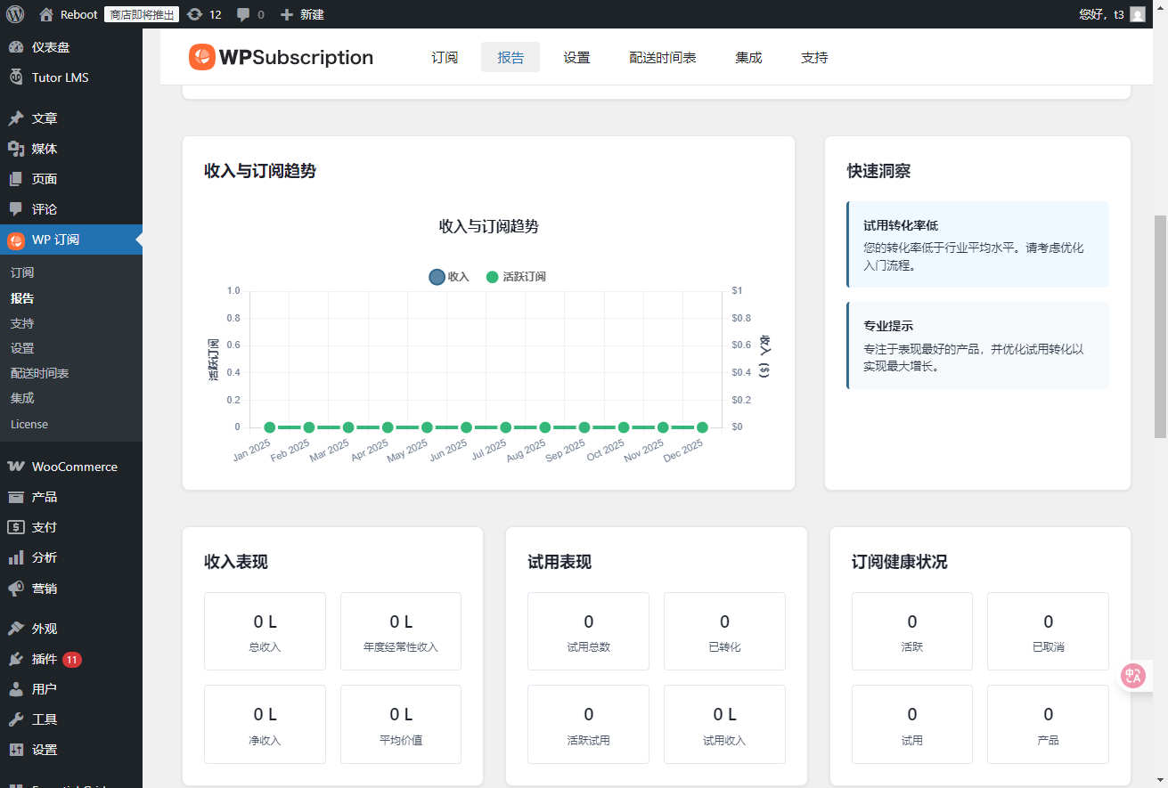 WPSubscription Pro汉化版_会员订阅系统WordPress插件 - 图片2