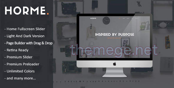 Horme(v1.0)极简单页作品集展示WordPress主题 Horme(v1.0)极简单页作品集展示WordPress主题