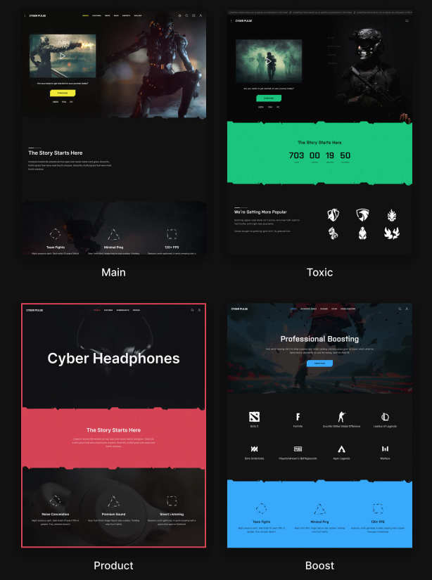 CyberPulse破解版v1.3.8 | 游戏工作室&电竞赛事网WordPress主题 - 图片1 CyberPulse破解版v1.3.8 | 游戏工作室&电竞赛事网WordPress主题 - 图片1