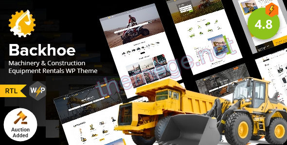 Backhoe破解版v4.7 | 钩机起吊机建筑设备租赁网WordPress主题 Backhoe破解版v4.7 | 钩机起吊机建筑设备租赁网WordPress主题