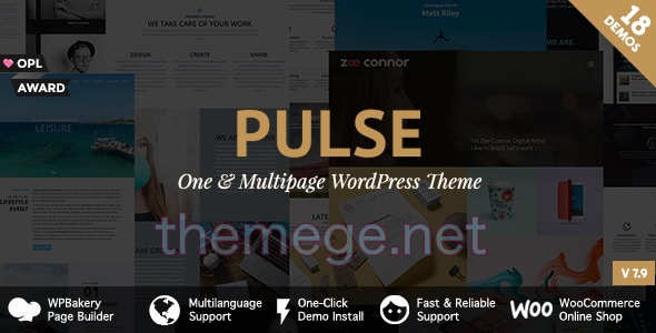 Pulse破解版v7.9 | 多行业企业建站模板WordPress主题 Pulse破解版v7.9 | 多行业企业建站模板WordPress主题