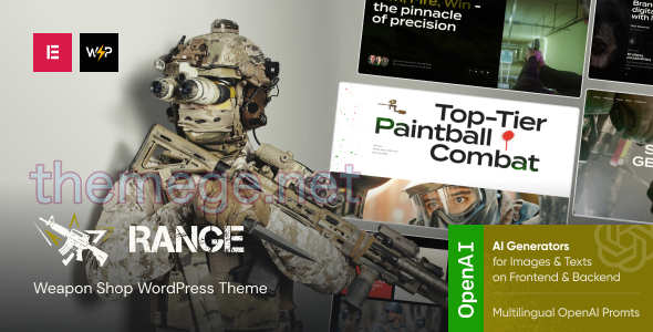 Range v1.0 - 军用品和武器商店WordPress主题 - 图片1 Range v1.0 - 军用品和武器商店WordPress主题 - 图片1