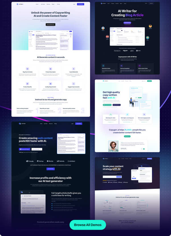 CopyGen WordPress主题_AI文案助手AI应用平台网站模板 - 图片2 CopyGen WordPress主题_AI文案助手AI应用平台网站模板 - 图片2