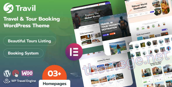Travil v1.2.0 | 旅游预订平台和探险公司WordPress主题 Travil v1.2.0 | 旅游预订平台和探险公司WordPress主题