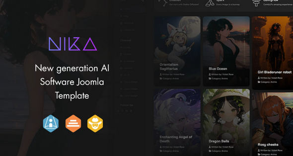 Nika v1.1 | AI科技初创企业Joomla网站模板 Nika v1.1 | AI科技初创企业Joomla网站模板