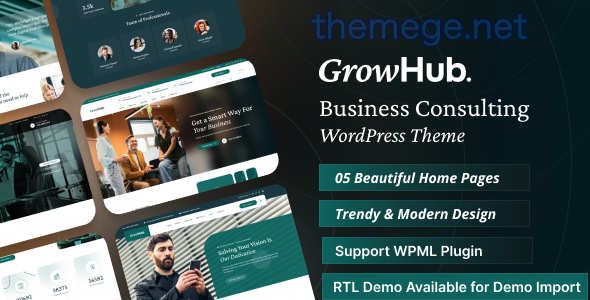 GrowHub WordPress主题_商业咨询网站模板 GrowHub WordPress主题_商业咨询网站模板