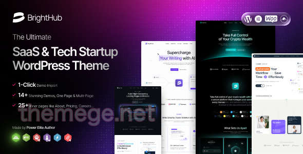BrightHub科技创业公司WordPress主题_IT初创公司模板 BrightHub科技创业公司WordPress主题_IT初创公司模板