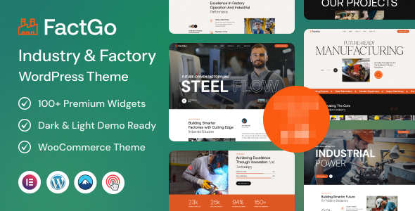 FactGo WordPress主题_重型机械制造商建站模板 FactGo WordPress主题_重型机械制造商建站模板