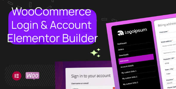 WooCommerce Login & Account Pages for Elementor 1.0.1 WooCommerce Login & Account Pages for Elementor 1.0.1