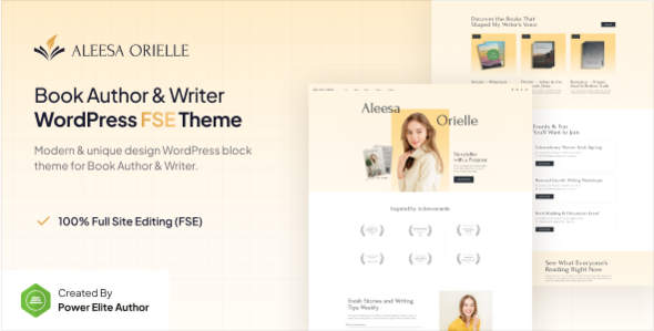 Aleesa 1.0.1_小说作家与书籍作者网站WordPress主题 Aleesa 1.0.1_小说作家与书籍作者网站WordPress主题