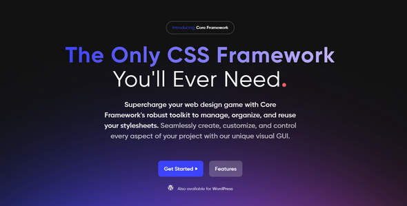 Visual Core Framework汉化版v1.9.2_CSS样式设计框架WP插件 - 图片1 Visual Core Framework汉化版v1.9.2_CSS样式设计框架WP插件 - 图片1