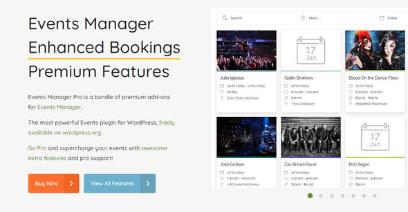 Events Manager Pro汉化版_WordPress活动预订插件 Events Manager Pro汉化版_WordPress活动预订插件